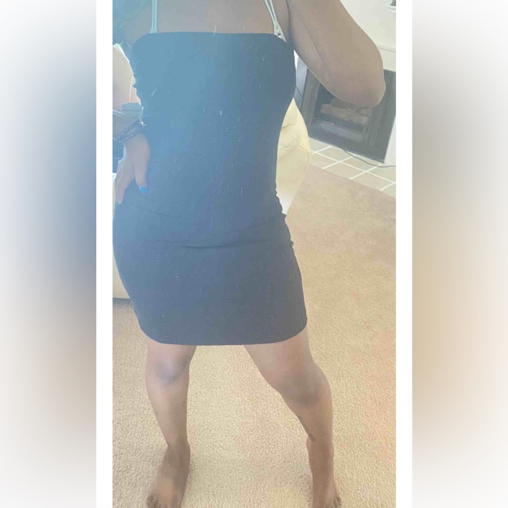 stretchy tube dress | bodycon | mini petal print | Brand NEW with TAGS | M - Picture 10 of 13